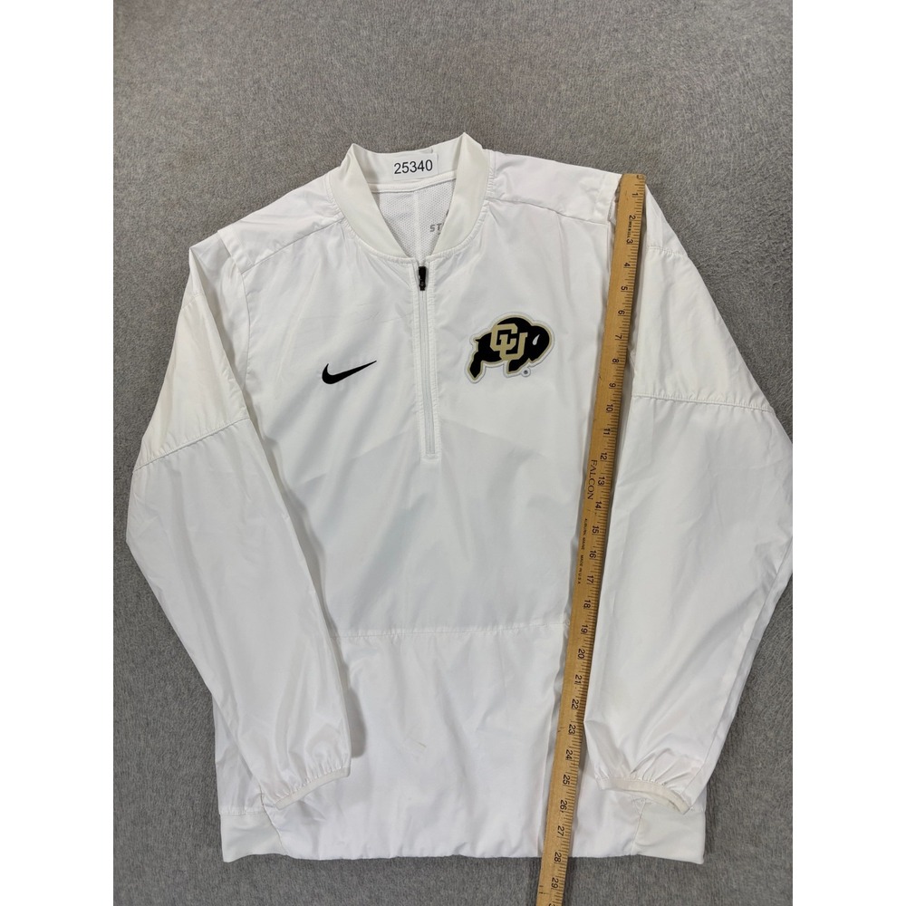Colorado Buffalos Nike Storm Fit Sideline Pullover Jacket (Men's Medium) White - Picture 5 of 12